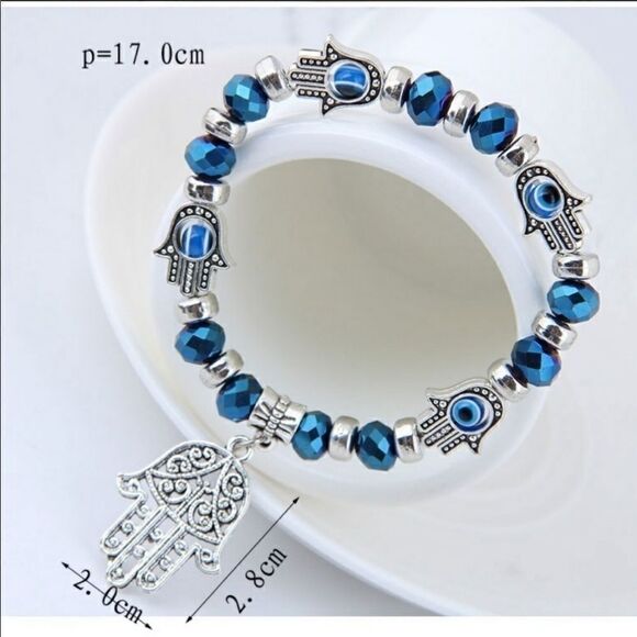 Bracelet HAMSA Adjustable super versatile to mix - Picture 5 of 6